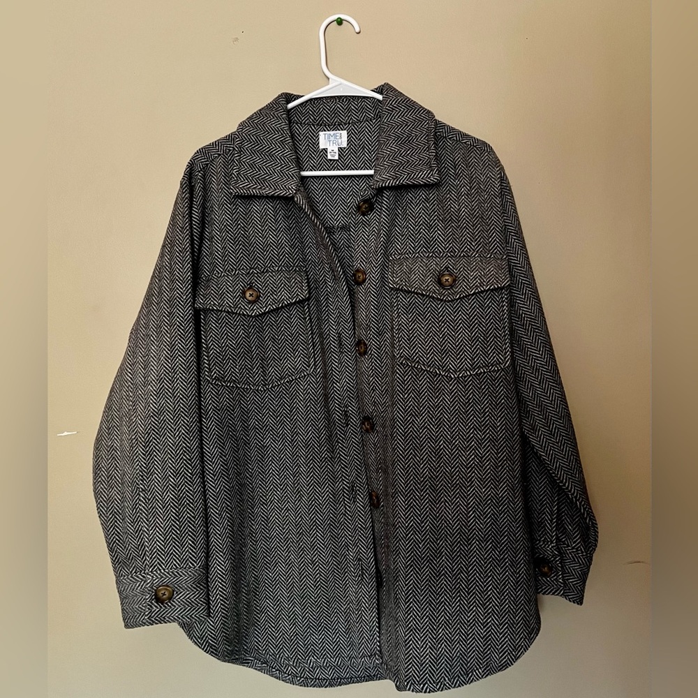 Grey shacket
